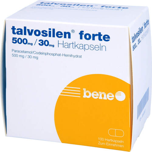 talvosilen forte 500/30mg Kapseln, 100 ST, Bene Arzneimittel GmbH