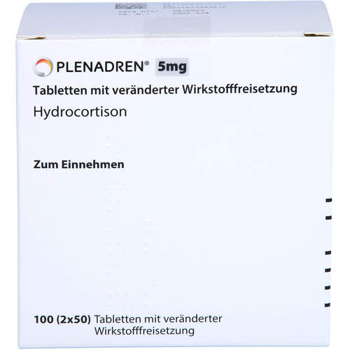 Plenadren 5mg Tabl.m.veränd.Wirkstofffreisetzung, 2X50 ST, Takeda GmbH