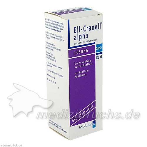 ELL-CRANELL alpha m.Kopfhaut Applikator Lösung, 100 ml, Galderma Laboratorium GmbH