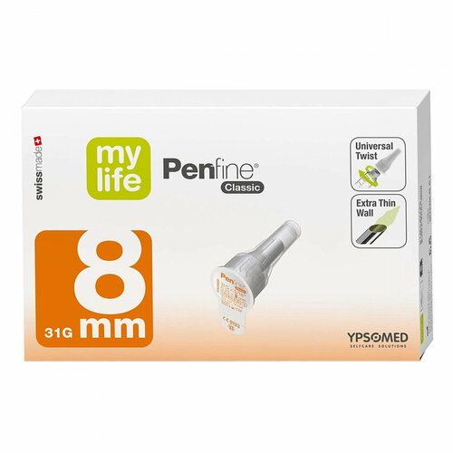 myLife Penfine Classic 8mm Kanülen, 100 Stk., Medical Technologie and Devices Germany GmbH