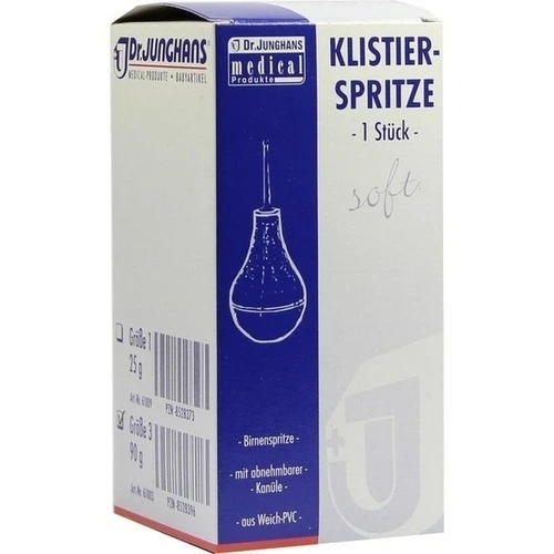 Klistierspritze 90g Gr.3 birnenf. aus Weich-PVC, 1 Stk., Dr. Junghans Medical GmbH