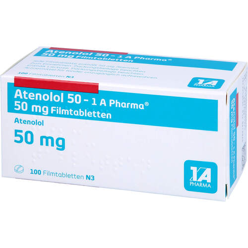 Atenolol 50-1A Pharma, 100 ST, 1 A Pharma GmbH