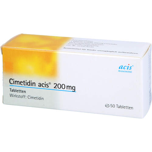 CIMETIDIN acis 200 mg Tabletten, 50 Stk., acis Arzneimittel GmbH