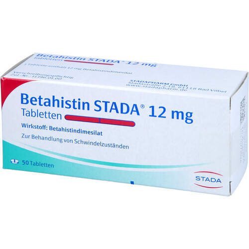 Betahistin STADA 12mg Tabletten, 50 Stk., STADAPHARM GmbH