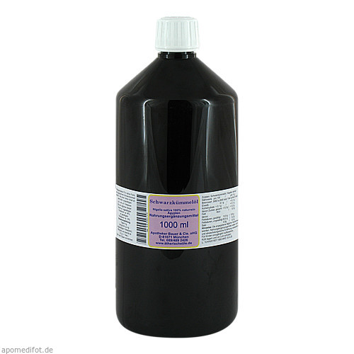 Schwarzkümmelöl, 1000 ml, Apotheker Bauer & Cie.