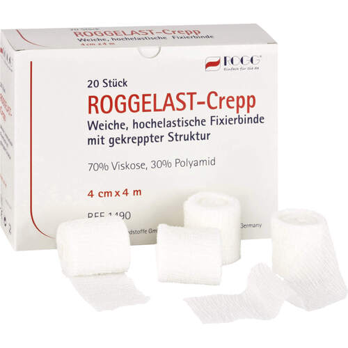 ROGGELAST CREPP FIXIERBINDE 8CMX4M, 20 Stk., Promedia A. Ahnfeldt GmbH