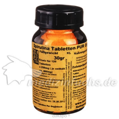 SPIRULINA, 120 Stk., Tierra Verde