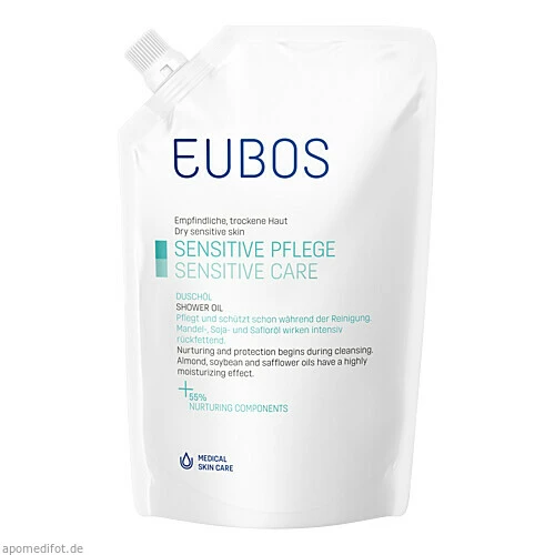 EUBOS SENSITIVE DUSCHÖL F Nachfüllbeutel, 400 ML, Dr. Hobein (Nachf.) GmbH