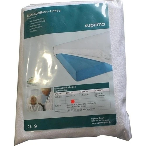 Suprima Spannbettuch BW-Frottee PVC-beschichtet 67, 1 Stk., Suprima GmbH