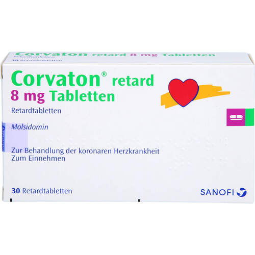 CORVATON RETARD 8MG, 30 Stk., Cheplapharm Arzneimittel GmbH