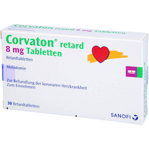 CORVATON RETARD 8MG, 30 Stk., Cheplapharm Arzneimittel GmbH