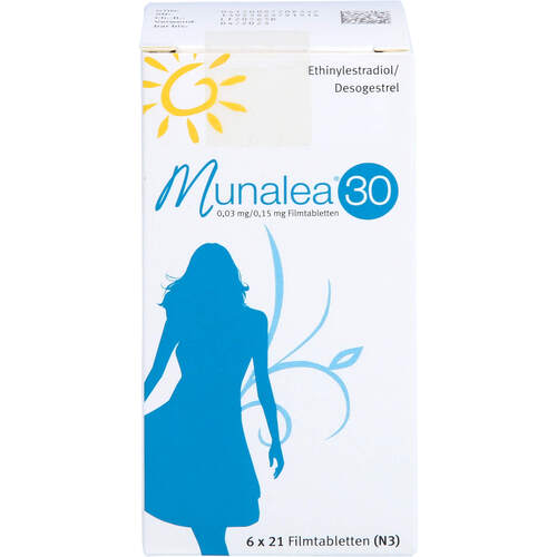 Munalea 30 0.03mg/0.15mg Filmtabletten, 6X21 ST, Hormosan Pharma GmbH