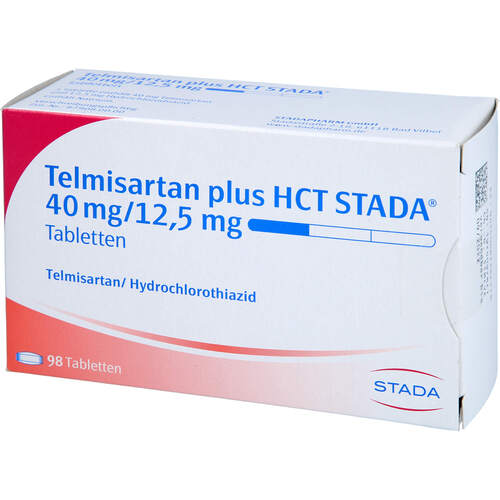 Telmisartan plus HCT STADA 40mg/12.5mg Tabletten, 98 Stk., STADAPHARM GmbH