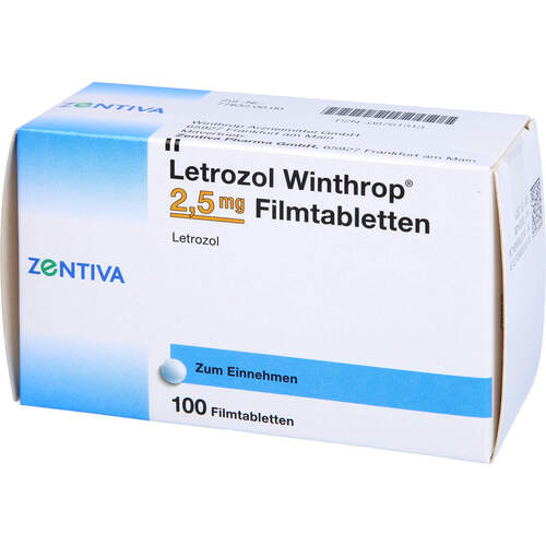 Letrozol Winthrop 2.5mg Filmtabletten, 100 Stk., Zentiva Pharma GmbH