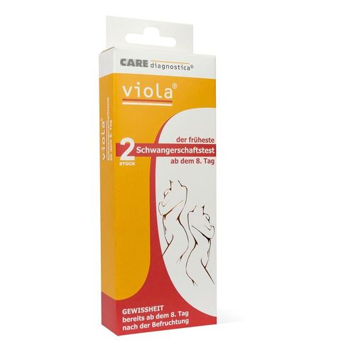 viola Schwangerschaftstest ab dem 8.Tag Doppelp, 1 Pck., CARE diagnostica Produktions- u. Vertriebsges.m.b.H.