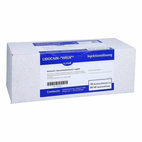 Lidocain-WELK 0.5% K, 10x50 ml, COMBUSTIN Pharmazeutische Präparate GmbH