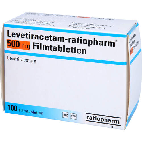 Levetiracetam-ratiopharm 500 mg Filmtabletten, 100 Stk., ratiopharm GmbH Levetiracetam-ratiopharm 500 mg Filmtabletten, 100 Stk., ratiopharm GmbH