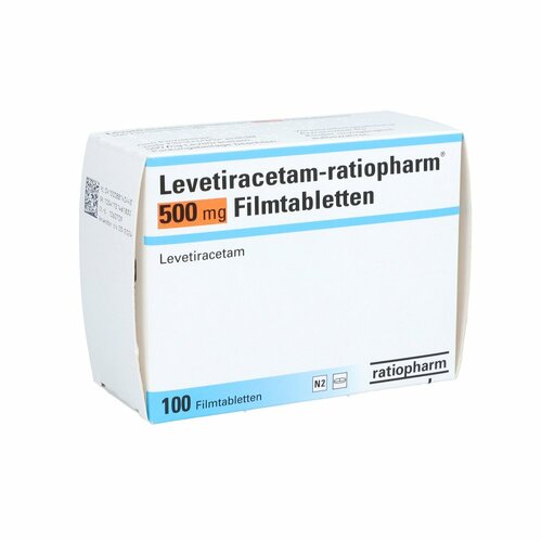 Levetiracetam-ratiopharm 500 mg Filmtabletten, 100 Stk., ratiopharm GmbH Levetiracetam-ratiopharm 500 mg Filmtabletten, 100 Stk., ratiopharm GmbH