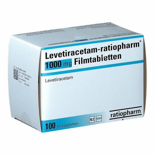 Levetiracetam-ratiopharm 1000 mg Filmtabletten, 100 Stk., ratiopharm GmbH