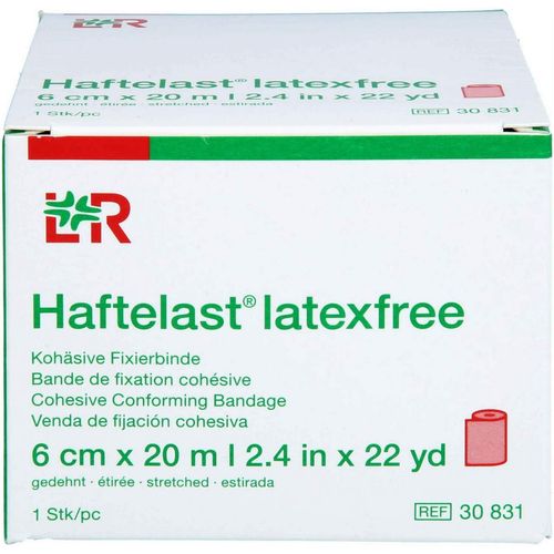 Haftelast Fixierb.koh&auml;s.LF 6cmx20m rot, 1 Stk., Lohmann & Rauscher GmbH & Co. KG