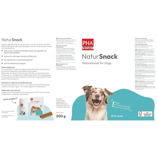 PHA NaturSnack für Hunde, 200 g, PetVet GmbH