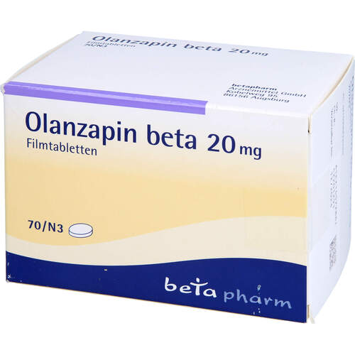 Olanzapin beta 20mg Filmtabletten, 70 ST, betapharm Arzneimittel GmbH