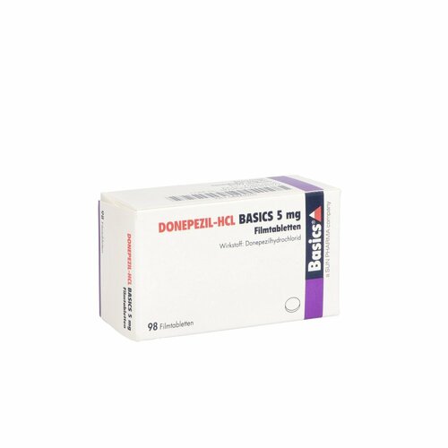 DONEPEZIL-HCL BASICS 5mg Filmtabletten, 98 ST, Basics GmbH