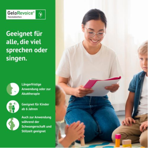 GeloRevoice Halstabletten Cassis-Menthol bei Heiserkeit & Stimmverlust, 20 Stk., G. Pohl-Boskamp GmbH & Co. KG