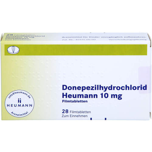 Donepezilhydrochlorid Heumann 10mg Filmtabletten, 28 ST, Heumann Pharma GmbH & Co. Generica KG