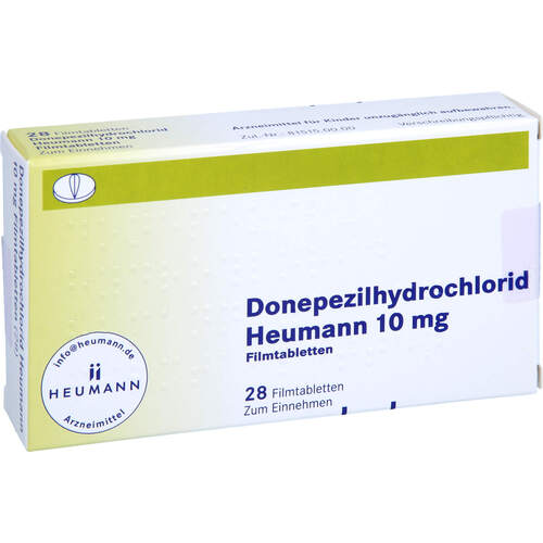 Donepezilhydrochlorid Heumann 10mg Filmtabletten, 28 ST, Heumann Pharma GmbH & Co. Generica KG