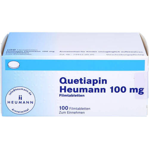 Quetiapin Heumann 100 mg Filmtabletten, 100 ST, Heumann Pharma GmbH & Co. Generica KG