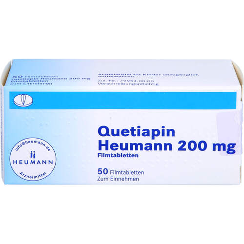 Quetiapin Heumann 200 mg Filmtabletten, 50 Stk., Heumann Pharma GmbH & Co. Generica KG