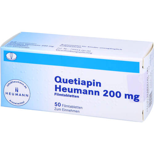 Quetiapin Heumann 200 mg Filmtabletten, 50 Stk., Heumann Pharma GmbH & Co. Generica KG