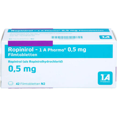 Ropinirol-1A Pharma 0.5mg Filmtabletten, 42 ST, 1 A Pharma GmbH