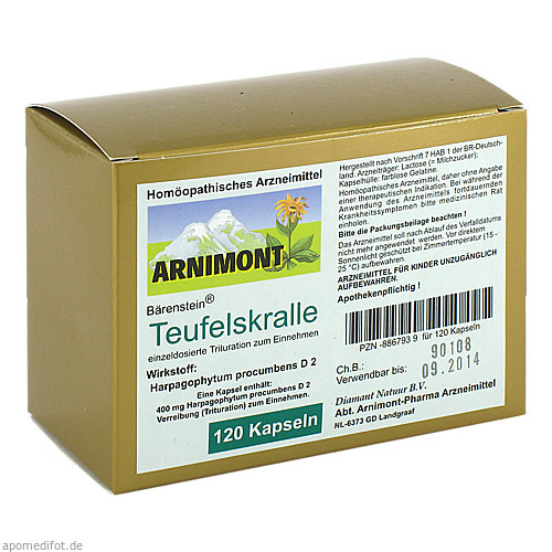 TEUFELSKRALLE KAPSELN, 120 ST, ARNIMONT PHARMA GmbH