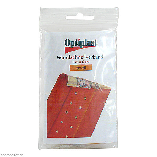 OPTIPLAST Wundschnellverband textil 6 cmx1 m, 1 St, WVP Pharma und Cosmetic Vertriebs GmbH