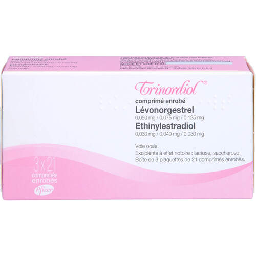 TRINORDIOL 21, 3x21 Stk., Aca Müller/Adag Pharma AG TRINORDIOL 21, 3x21 Stk., Aca Müller/Adag Pharma AG