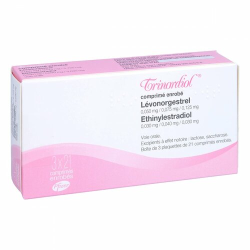 TRINORDIOL 21, 3x21 Stk., Aca Müller/Adag Pharma AG TRINORDIOL 21, 3x21 Stk., Aca Müller/Adag Pharma AG