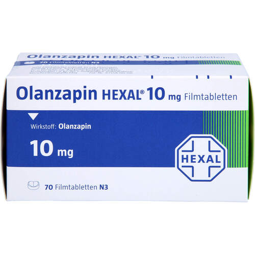 Olanzapin HEXAL 10mg Filmtabletten, 70 Stk., HEXAL AG