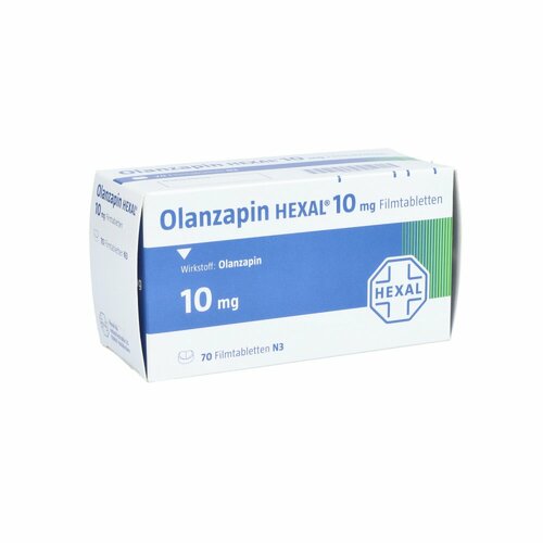 Olanzapin HEXAL 10mg Filmtabletten, 70 Stk., HEXAL AG