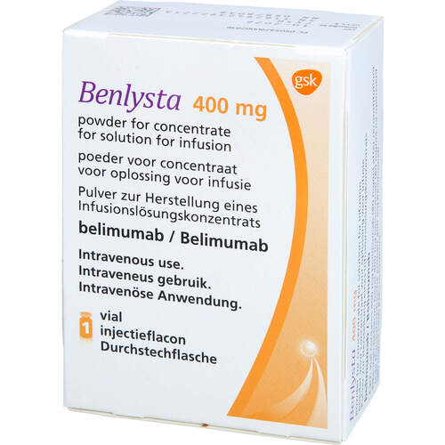 Benlysta 400mg Pulver z.Herst.e.Infusionslsg.Konz., 1 Stk., GlaxoSmithKline GmbH & Co. KG