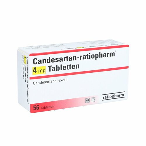 Candesartan-ratiopharm 4mg Tabletten, 56 Stk., ratiopharm GmbH