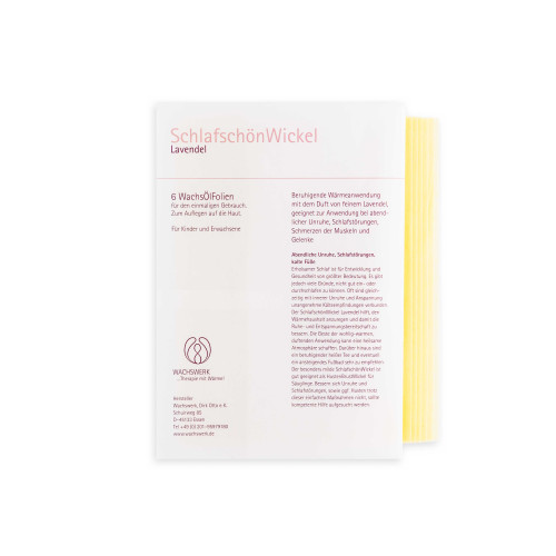 Schlafsch&ouml;nwickel Lavendel, 6 Stk., Wachswerk Dirk Otto e.K.