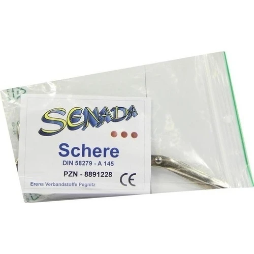 Senada Schere DIN 58279 - A145, 1 Stk., Erena Verbandstoffe GmbH & Co. KG