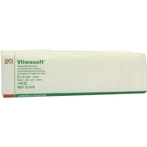 Vliwasoft Vlieskompressen unsteril 5x5cm, 100 Stk., Lohmann & Rauscher GmbH & Co. KG