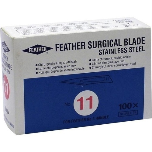 Skalpelle Einmal Klingen Fig. 11 Feather, 100 Stk., Dr. Junghans Medical GmbH