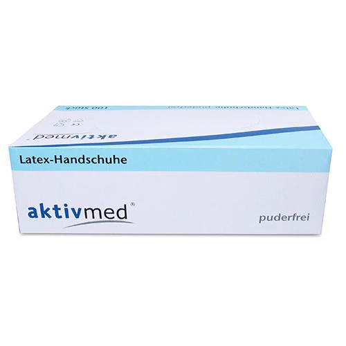 Latexhandschuhe Einmal Puderfrei Gr. XL, 100 Stk., Aktivmed GmbH