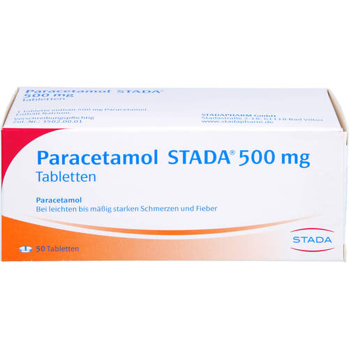 Paracetamol STADA 500mg Tabletten, 50 ST, STADAPHARM GmbH