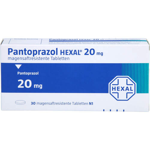 Pantoprazol HEXAL 20mg magensaftresist.Tabletten, 30 Stk., HEXAL AG