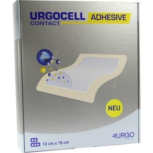 URGOCELL Adhesive Contact Verband 10x10 cm, 10 Stk., Urgo GmbH